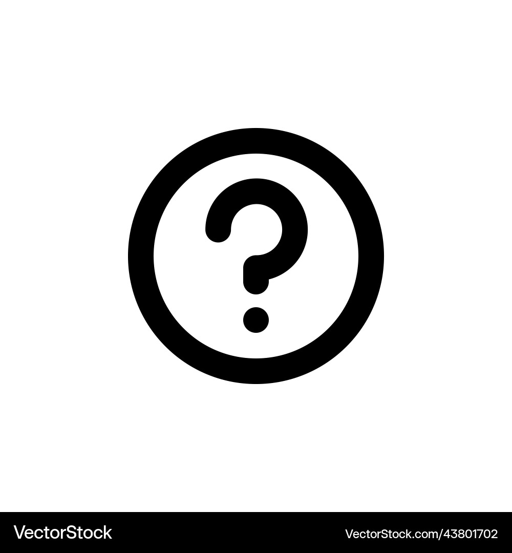 Question faq help line web or mobile interface vector image