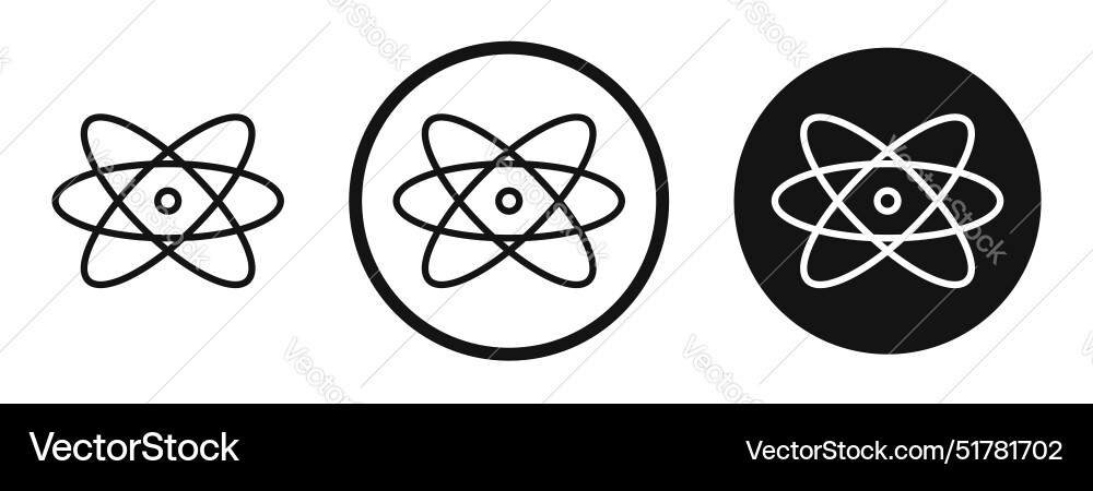 React icon set black filled and outlined style Vector Image