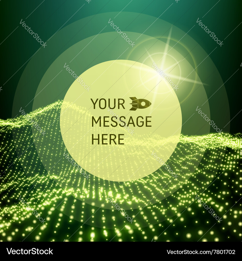 Round frame with place for text sphere 3d vector image