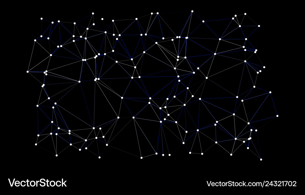 Technology template conception triangles and dots vector image