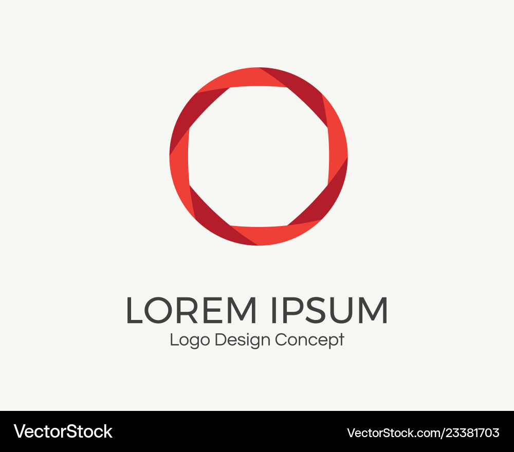 Abstract circular dynamic logo round shape icon Abstract circular dynamic logo round shape icon vector image