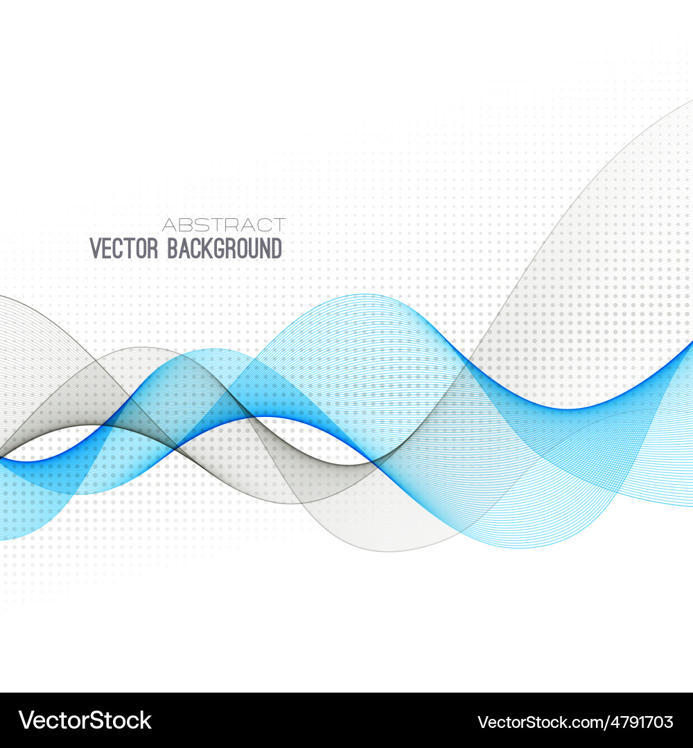 Abstract curved lines background template vector image