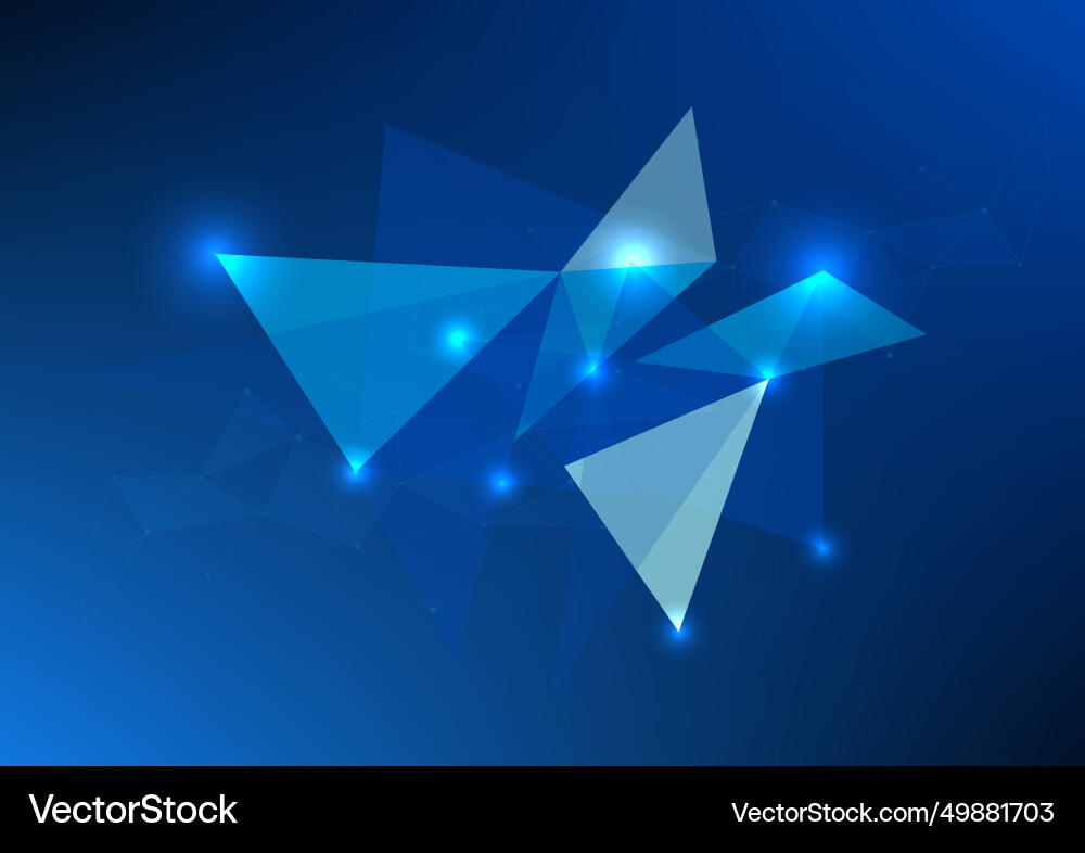 Abstract technology background interconnected vector image