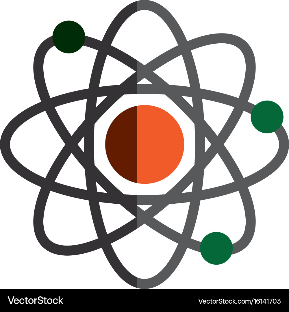 Atom scheme molecule particle science school Vector Image