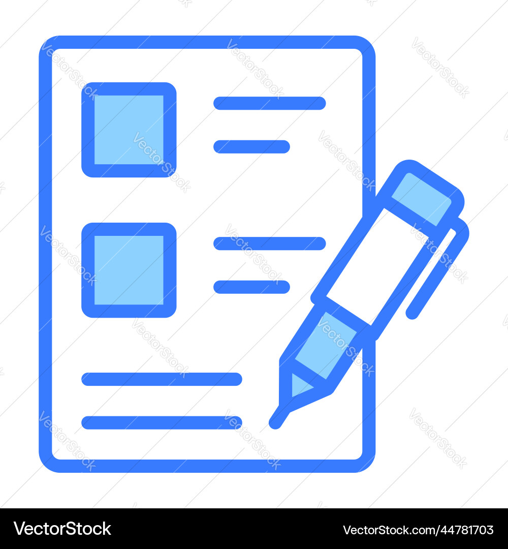Contract icon user interface as a simple sign Vector Image