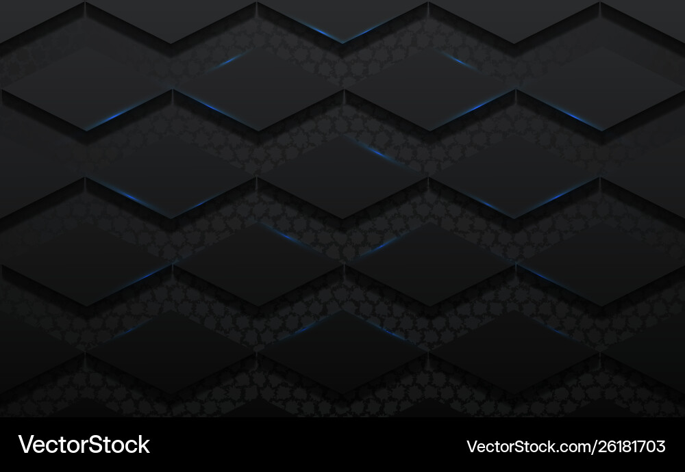 Daimond pattern abstract 3d black Daimond pattern abstract 3d black Vector Image