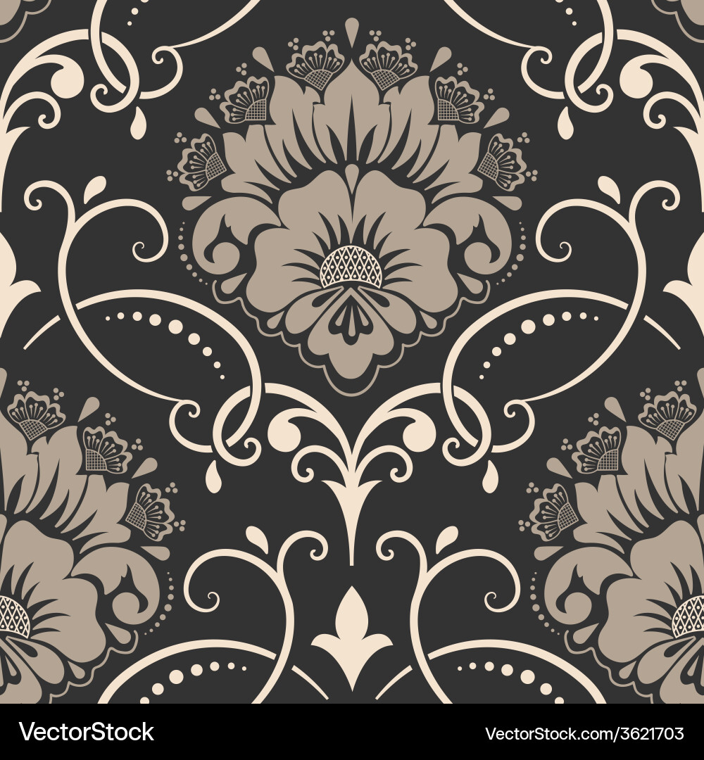 Elegant Damask Pattern vector image