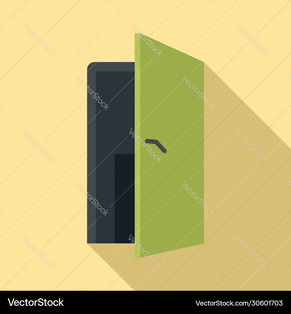 Exit icon flat style Exit icon flat style vector image