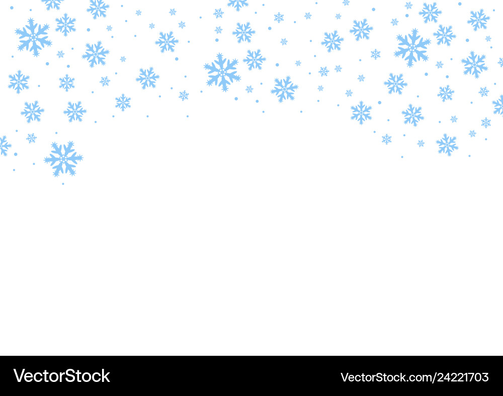 Falling blue snow possibility of overlay Falling blue snow possibility of overlay vector image