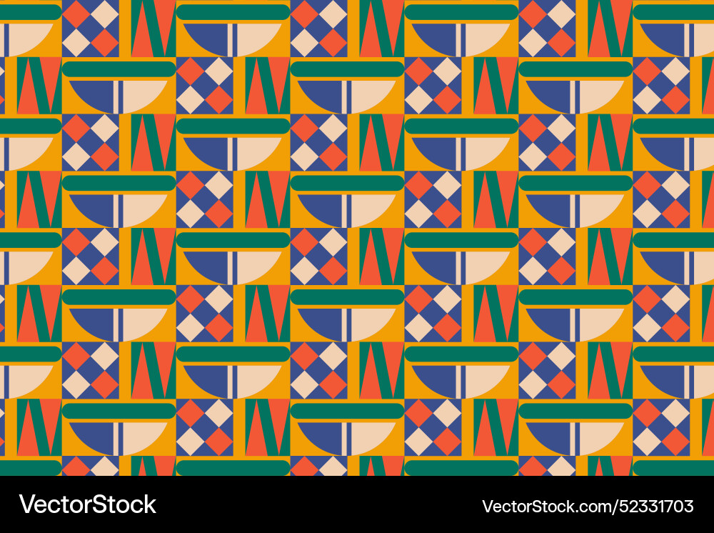Flat design geometric pattern background Vector Image