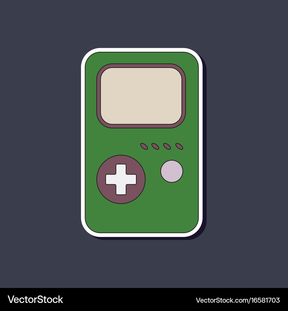 Flat icon on background game console Vector Image