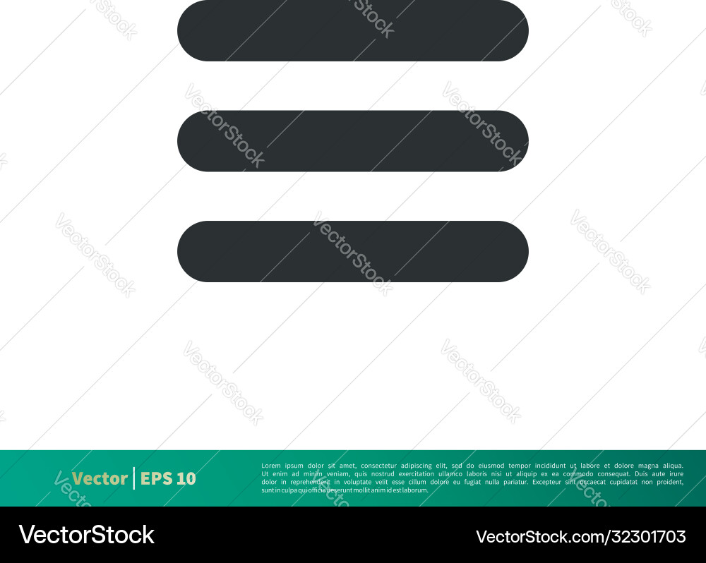 Menu interface - ui icon logo template design eps Menu interface - ui icon logo template design eps Vector Image