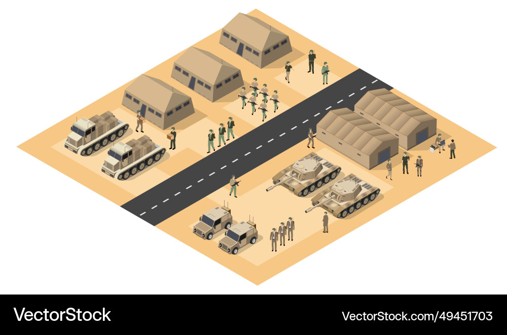 Module object element for building design army Module object element for building design army Vector Image