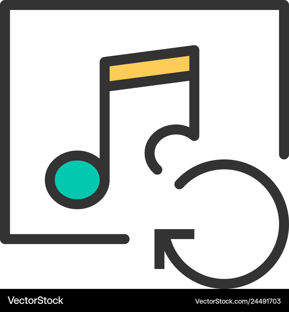 Music player icon design interaction Music player icon design interaction vector image