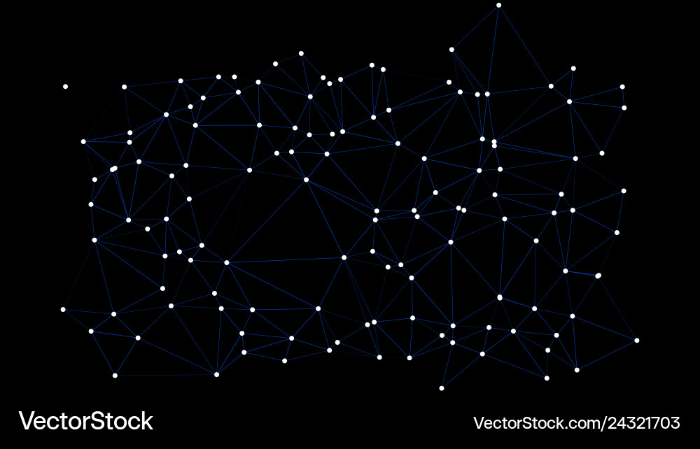 Technology digital algorithm conception triangles Vector Image