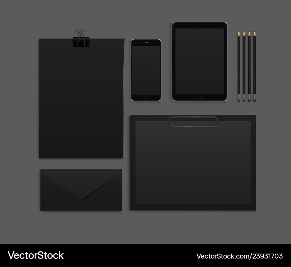Template mockup documentation for business Template mockup documentation for business vector image