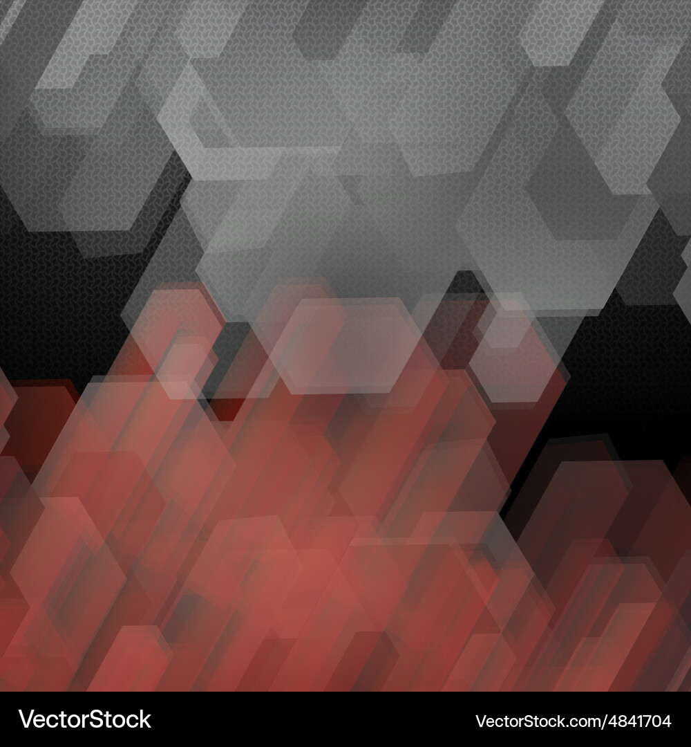 Abstract geometric shape from gray cubes Vector Image