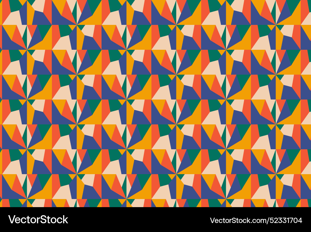 Flat design geometric pattern background Vector Image