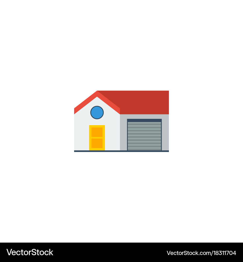Flat icon house element Vector Image