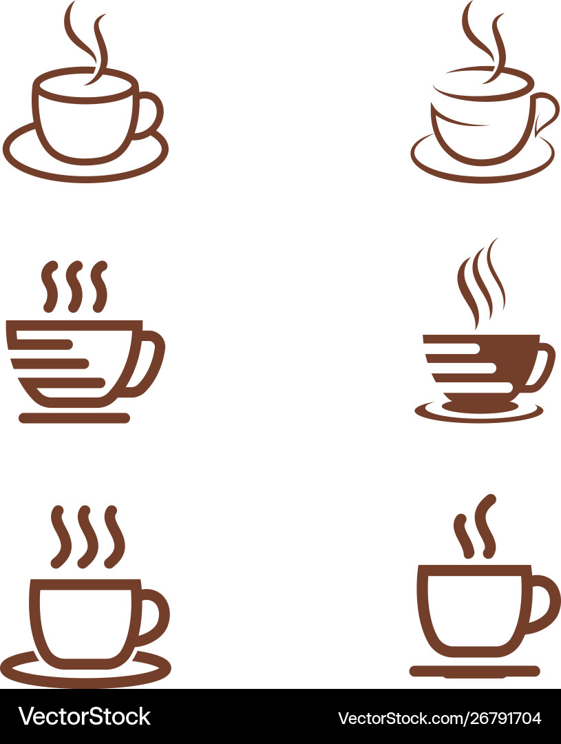 Kaffeetasse Logo Vorlage Kaffeetasse Logo Vorlage vektorbild