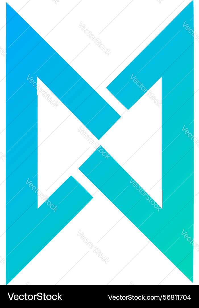 With initial letter m logo elements Vector Image