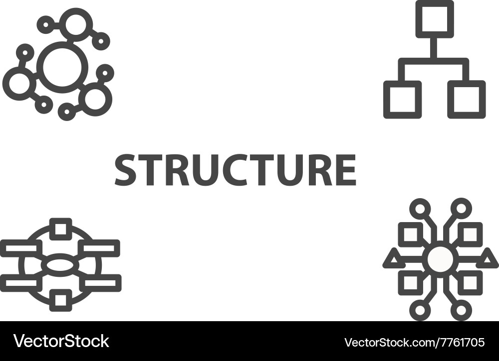 Abstract Structure Icon vector image