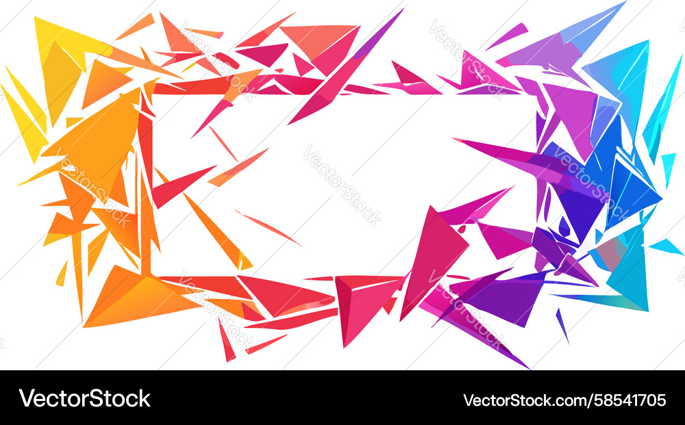 Dynamic Abstract Frame Vector Image