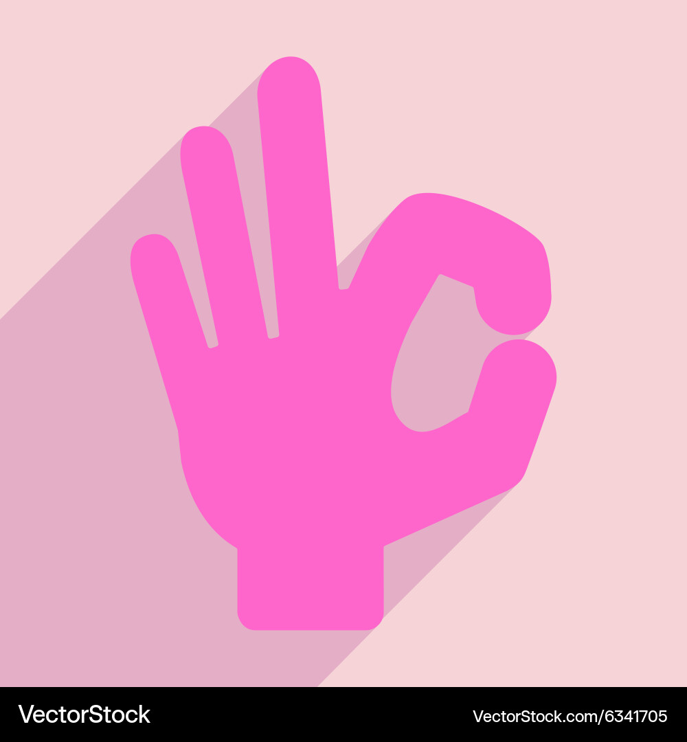 Flat with shadow icon and mobile application right Vector Image