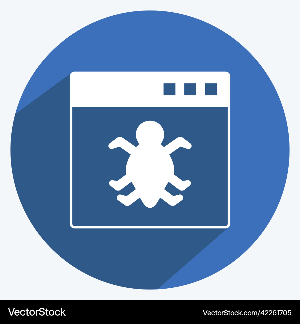 Icon bug in application suitable for programming Vector Image