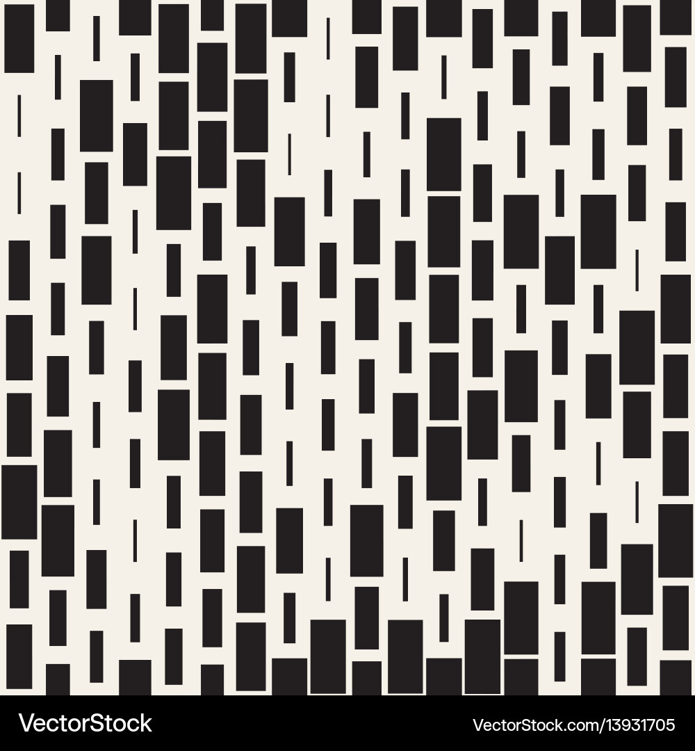 Irregular Monochrome Dash Pattern vector image