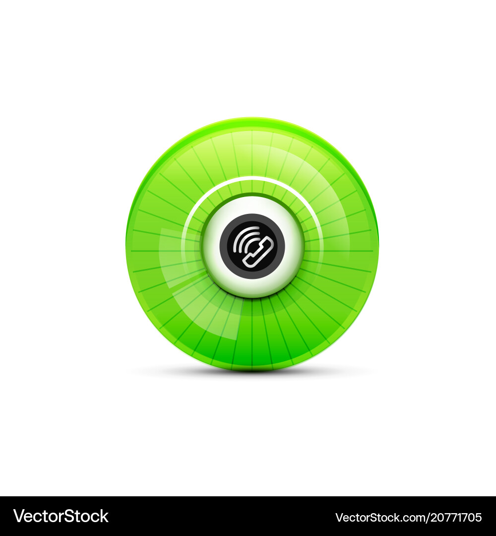 Phone support web button Vector Image