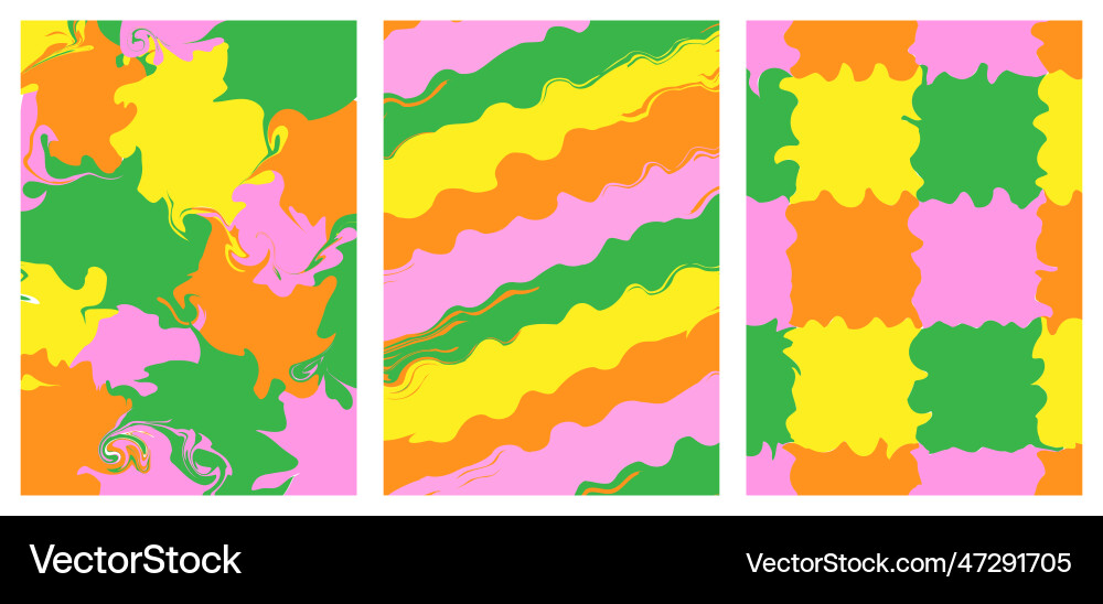 Set abstract spring multicoloured background Set abstract spring multicoloured background Vector Image