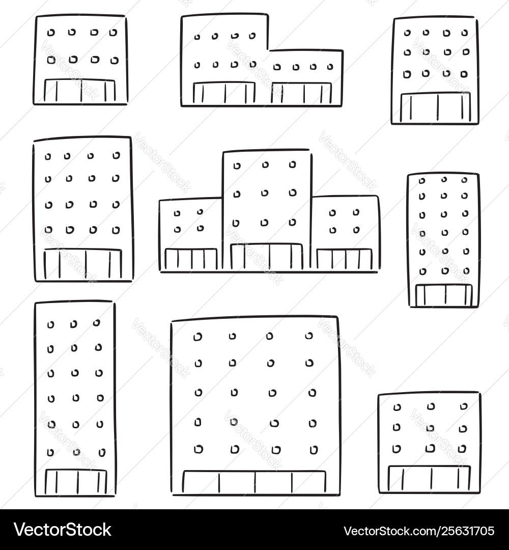 Set building Set building vector image