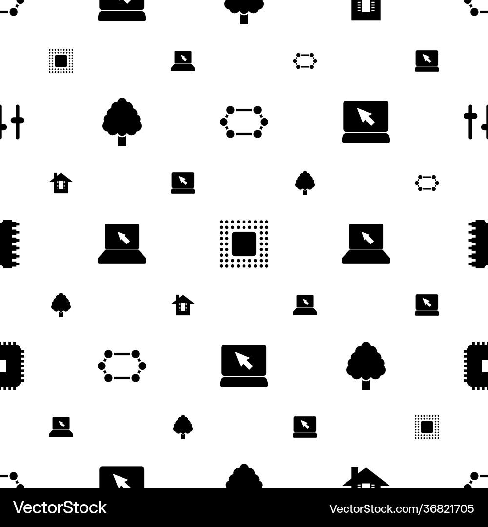 Tech icons pattern seamless white background Tech icons pattern seamless white background vector image