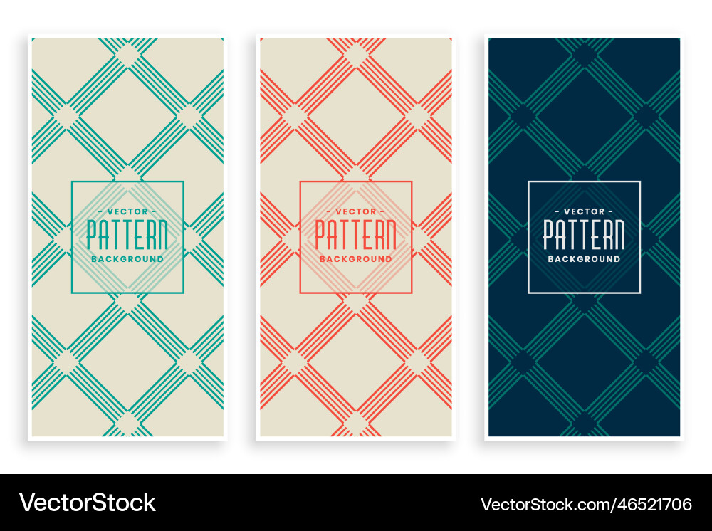 Abstract diagonal lines geometric pattern design vector image