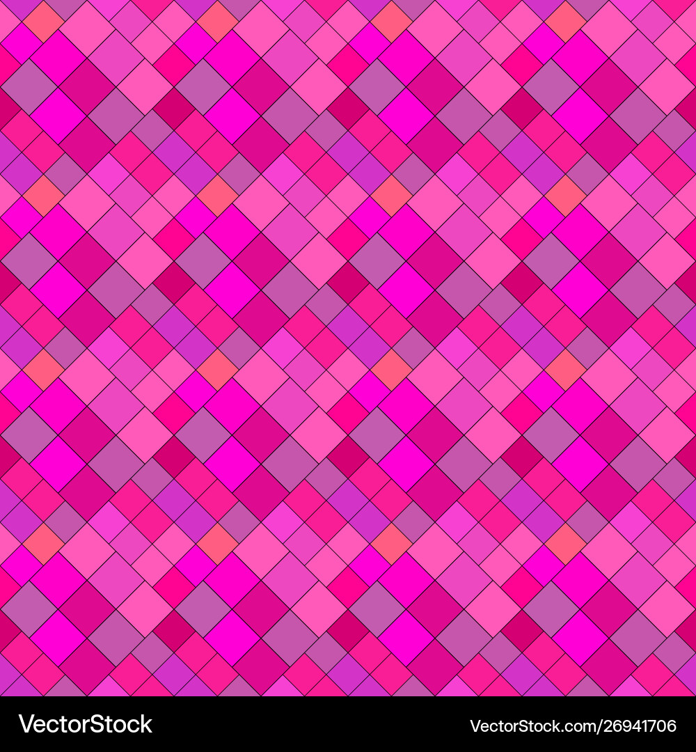 Abstract seamless deep pink square pattern vector image