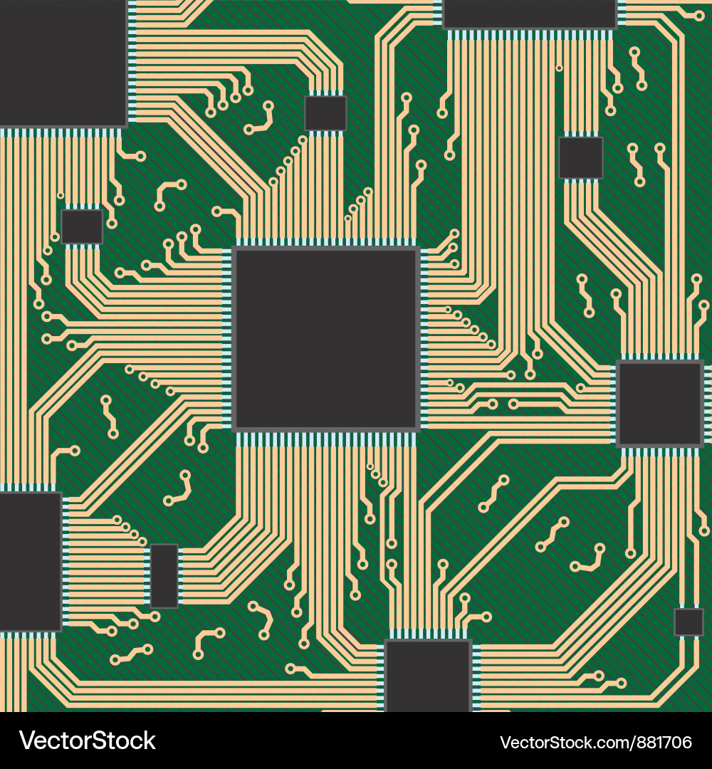 Circuit board Royalty Free Vector Image - VectorStock