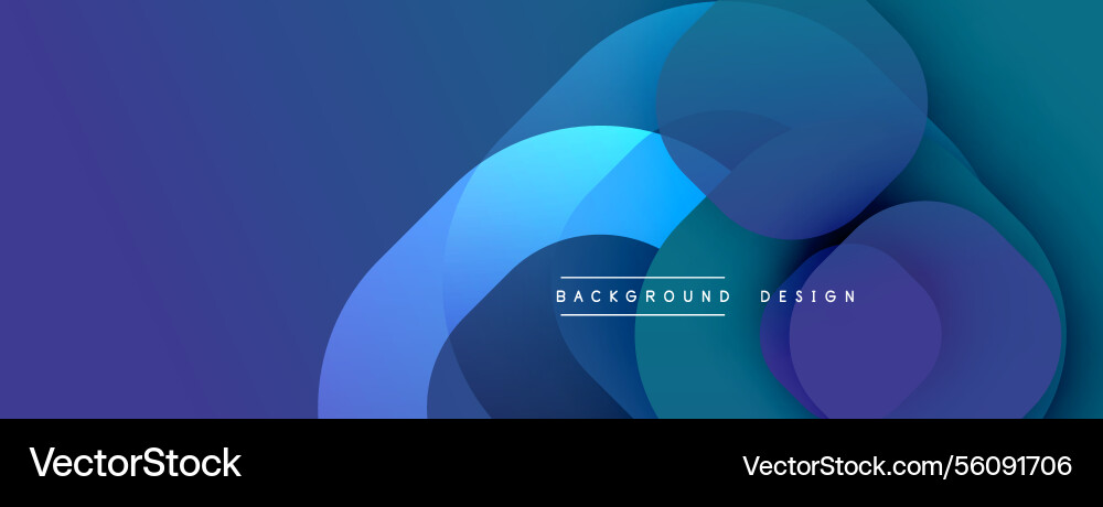 Circular abstract design with overlapping Circular abstract design with overlapping vector image