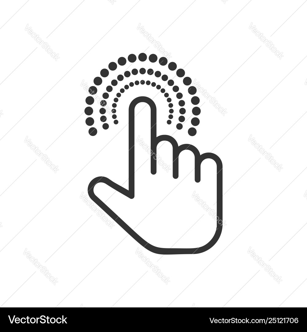 Click mouse icon in flat style pointer on white Click mouse icon in flat style pointer on white vector image