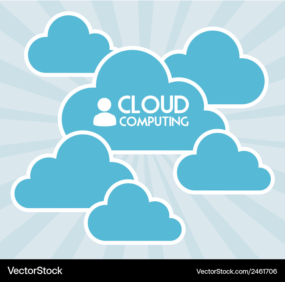 Cloud Computing Background vector image