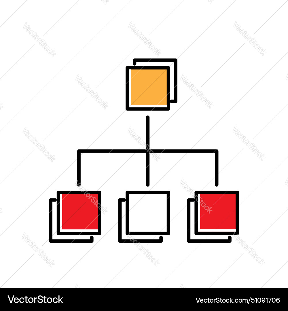 Data classification icon design vector image