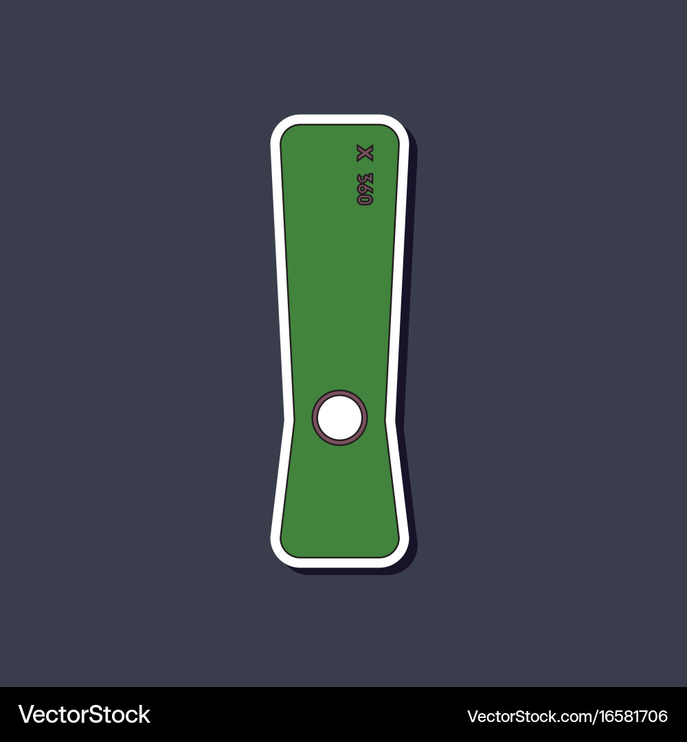 Flat icon on background game console Vector Image