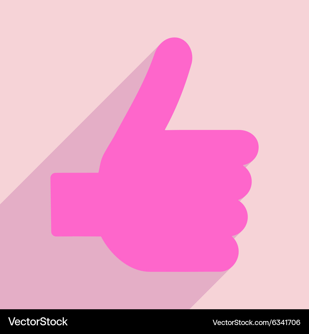 Flat with shadow icon and mobile application good Vector Image