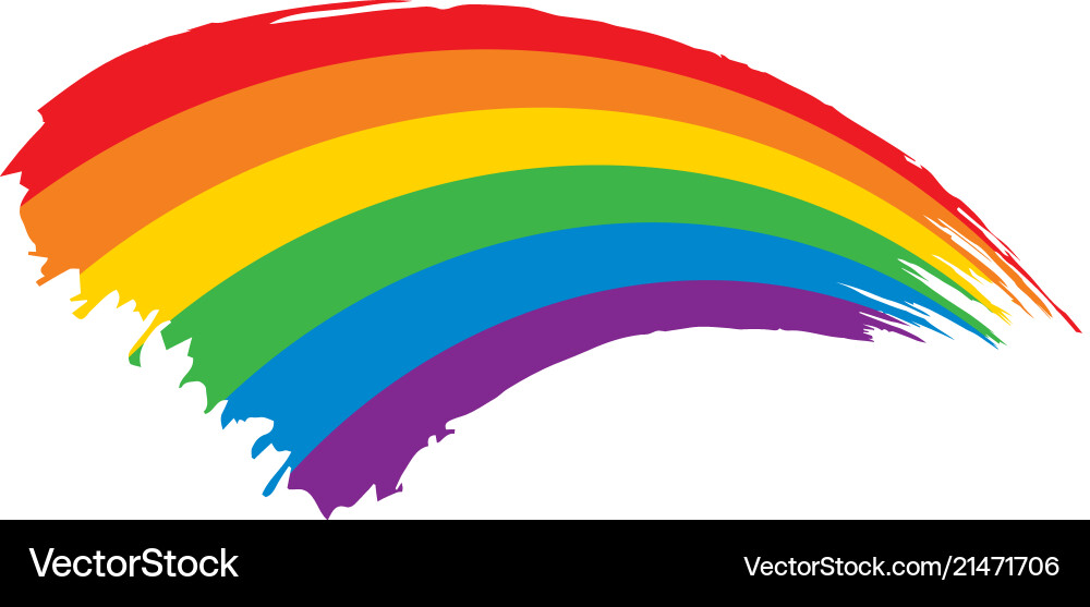 Grunge Rainbow Pride Flag Royalty Free Vector Image