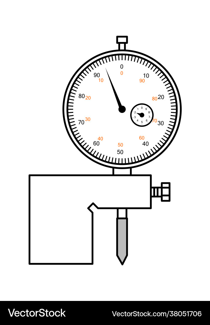 Indicator depth gauge Indicator depth gauge vector image
