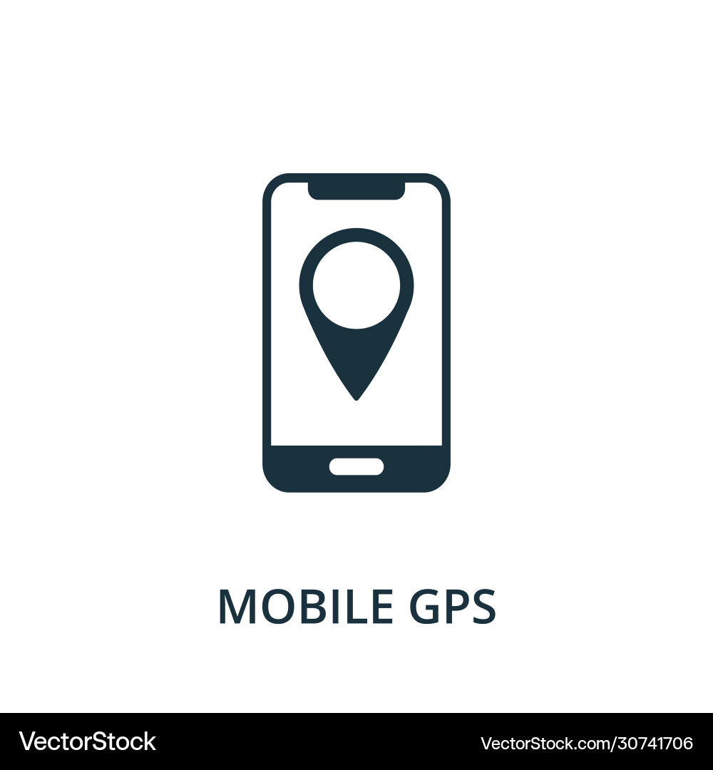 Mobile Gps-Symbol einfaches Element aus der Navigation Mobile Gps-Symbol einfaches Element aus der Navigation vektorbild