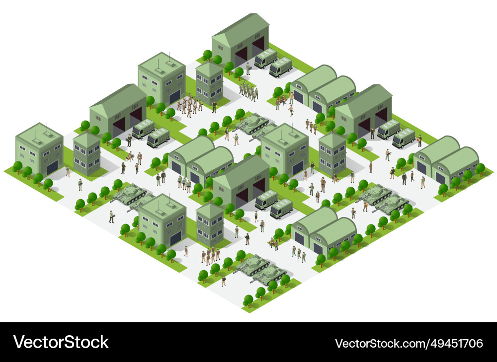 Module object element for building design army Module object element for building design army Vector Image