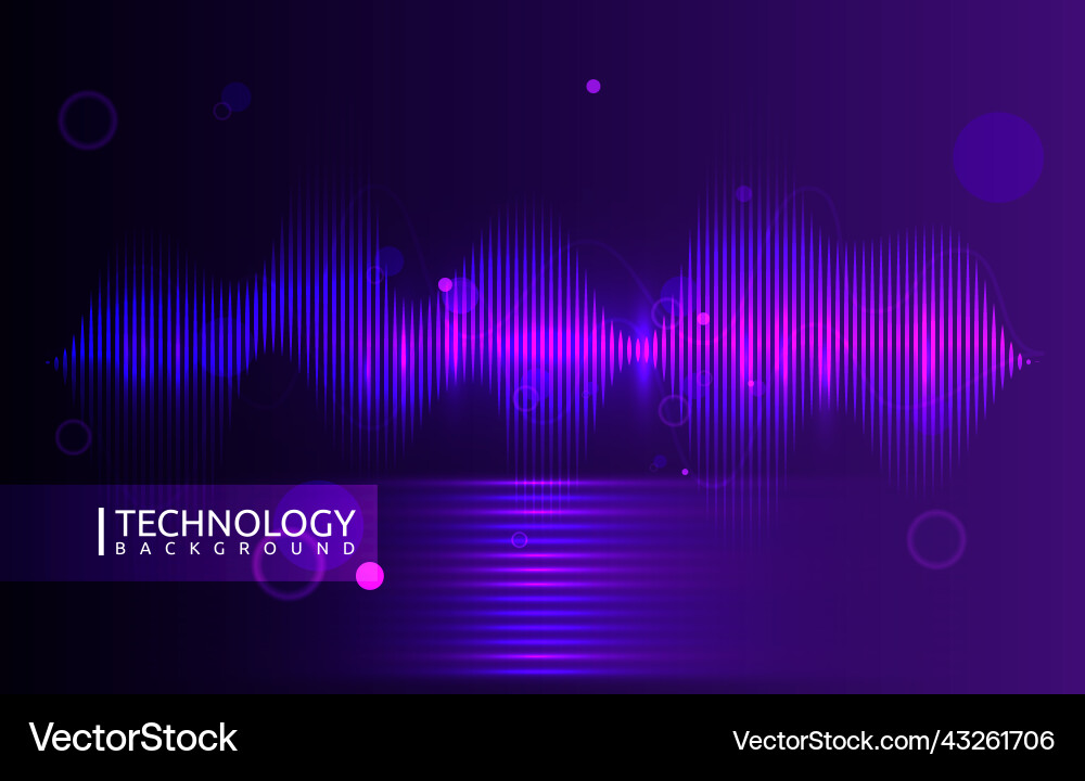 Wave digital internet network abstract technology Wave digital internet network abstract technology vector image