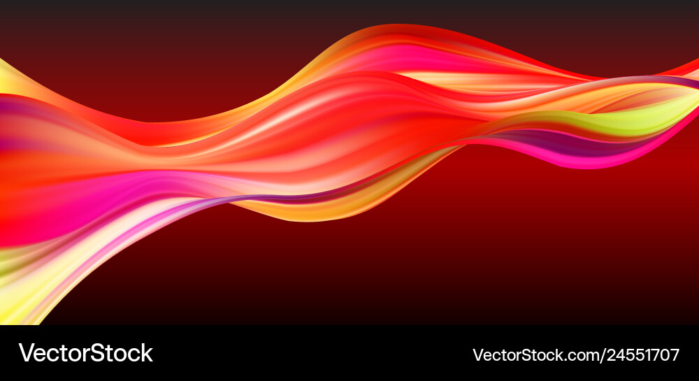 3d colorful abstract twisted fluide shape 3d colorful abstract twisted fluide shape Vector Image