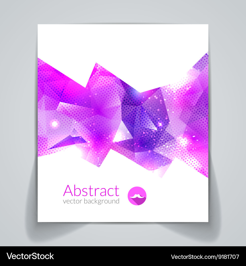 Abstract triangular 3d geometric colorful Vector Image